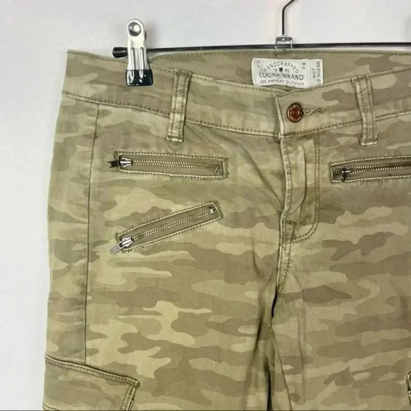 Lucky Brand Charlie Moto Cargo Camo Skinny Jeans 4 - Picture 3 of 4